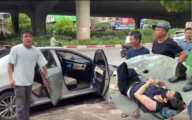 Một phụ nữ gặp nạn được CSGT kịp thời đưa đi cấp cứu ảnh 1