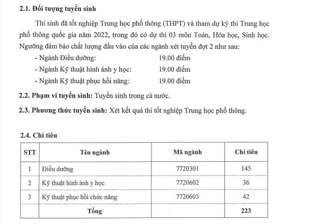 3 trường đại học Y Dược tiếp tục xét tuyển bổ sung năm 2022 - Ảnh 3. 3 trường đại học Y Dược tiếp tục xét tuyển bổ sung năm 2022 - Ảnh 3.