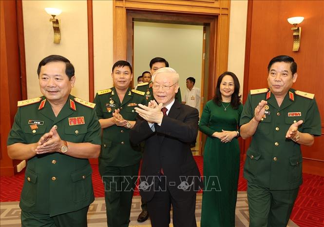 Tổng Bí thư Nguyễn Phú Trọng gặp mặt các đại biểu thanh niên Quân đội - Ảnh 1. Tổng Bí thư Nguyễn Phú Trọng gặp mặt các đại biểu thanh niên Quân đội - Ảnh 1.