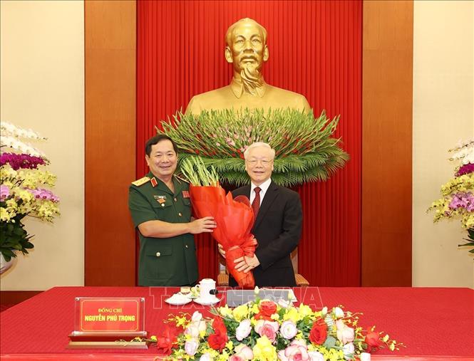 Tổng Bí thư Nguyễn Phú Trọng gặp mặt các đại biểu thanh niên Quân đội - Ảnh 2. Tổng Bí thư Nguyễn Phú Trọng gặp mặt các đại biểu thanh niên Quân đội - Ảnh 2.