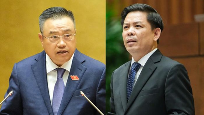 Ông Trần Sỹ Thanh (trái) và ông Nguyễn Văn Thể