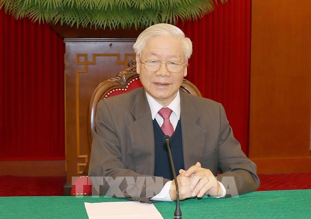 Tổng Bí thư Nguyễn Phú Trọng gửi điện chúc mừng đồng chí Tập Cận Bình tái cử Tổng Bí thư khóa XX Đảng Cộng sản Trung Quốc - Ảnh 1. Tổng Bí thư Nguyễn Phú Trọng gửi điện chúc mừng đồng chí Tập Cận Bình tái cử Tổng Bí thư khóa XX Đảng Cộng sản Trung Quốc - Ảnh 1.