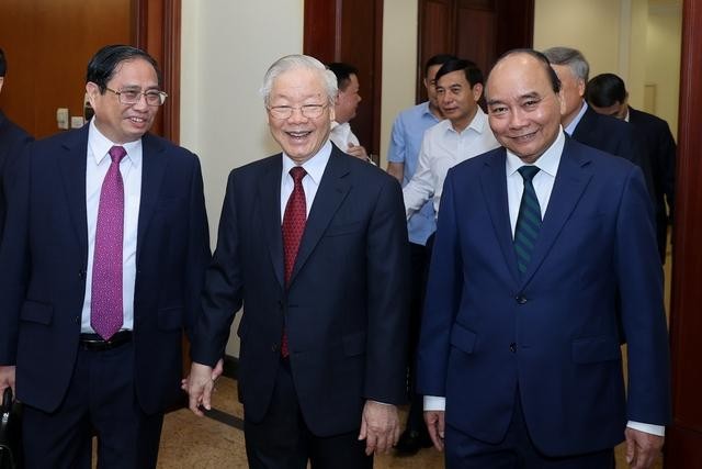 Tổng Bí thư Nguyễn Phú Trọng chủ trì Hội nghị phát triển vùng đồng bằng sông Hồng ảnh 1