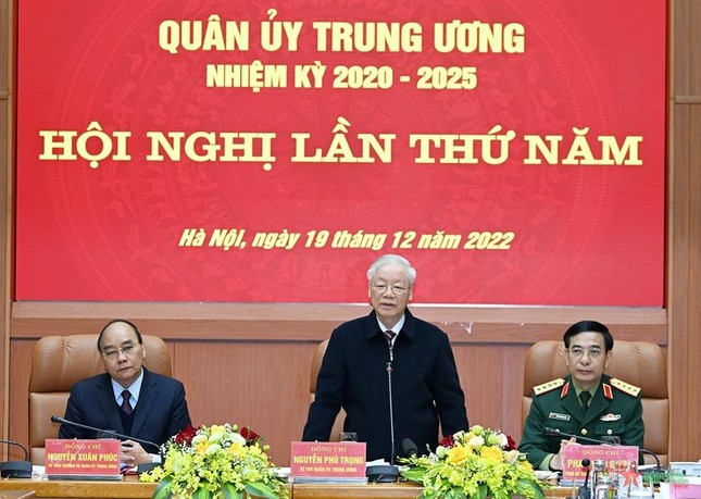 Tổng Bí thư Nguyễn Phú Trọng chủ trì Hội nghị Quân ủy Trung ương ảnh 3