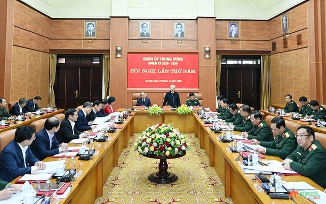 Tổng Bí thư Nguyễn Phú Trọng chủ trì Hội nghị Quân ủy Trung ương ảnh 4