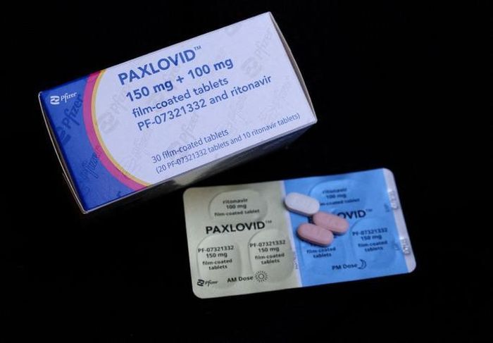 Hình ảnh minh họa thuốc Paxlovid của Pfizer, đặc trị COVID-19. Ảnh: Reuters