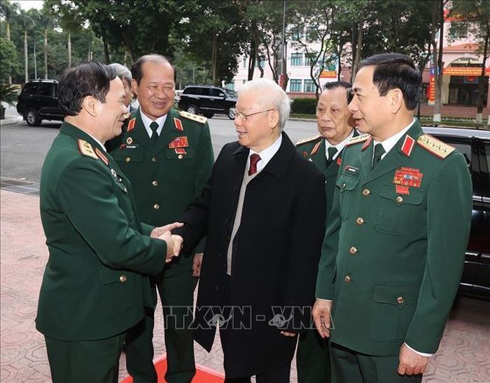 Tổng Bí thư Nguyễn Phú Trọng đến dự đại hội. Ảnh: Trí Dũng/TTXVN