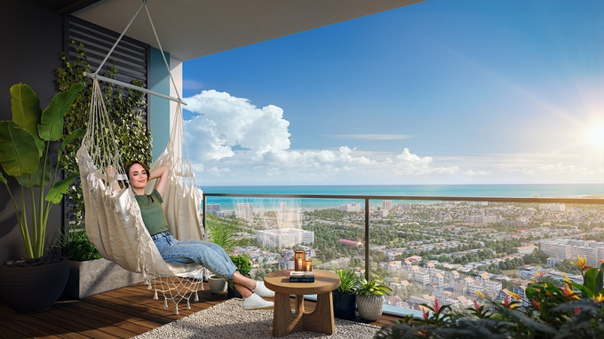 Phát triển du lịch gắn với bất động sản nghỉ dưỡng là một trong những định hướng của thành phố. Ảnh phối cảnh minh họa Sun Group