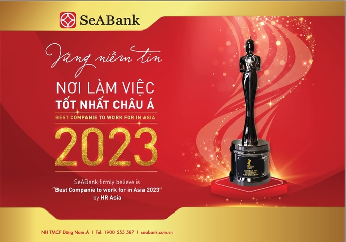 SeABank ba năm liên tiếp được vinh danh ‘Nơi làm việc tốt nhất châu Á’