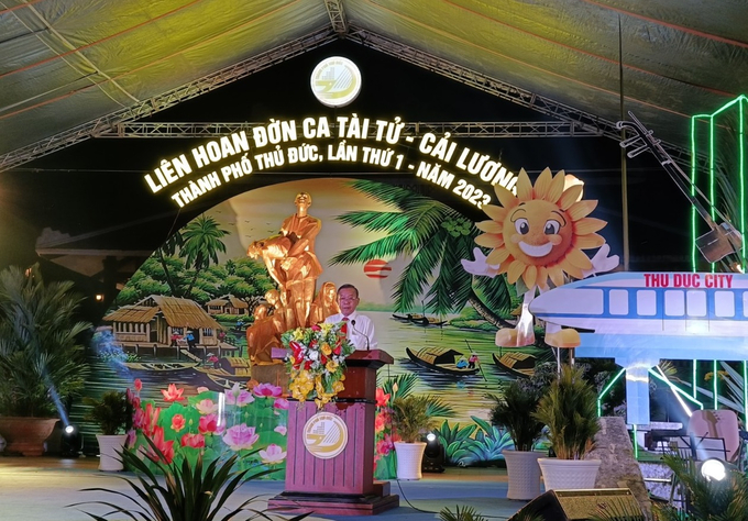  Ông Nguyễn Hữu Hiệp - Bí thư Thành ủy Thủ Đức, TP HCM phát biểu khai mạc