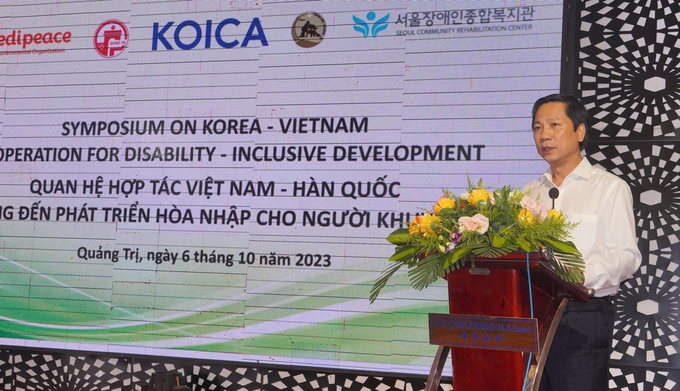 Phó Chủ tịch UBND tỉnh Hoàng Nam phát biểu tại hội thảo