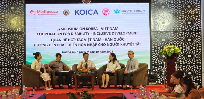 Các đại biểu đã trao đổi về hợp tác quốc tế của KOICA và các dự án ODA hỗ trợ người khuyết tật