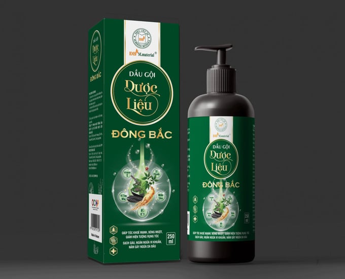 Sản phẩm Dầu gội dược liệu Đông Bắc của Công ty TNHH nuôi trồng sản xuất và chế biến dược liệu Đông Bắc