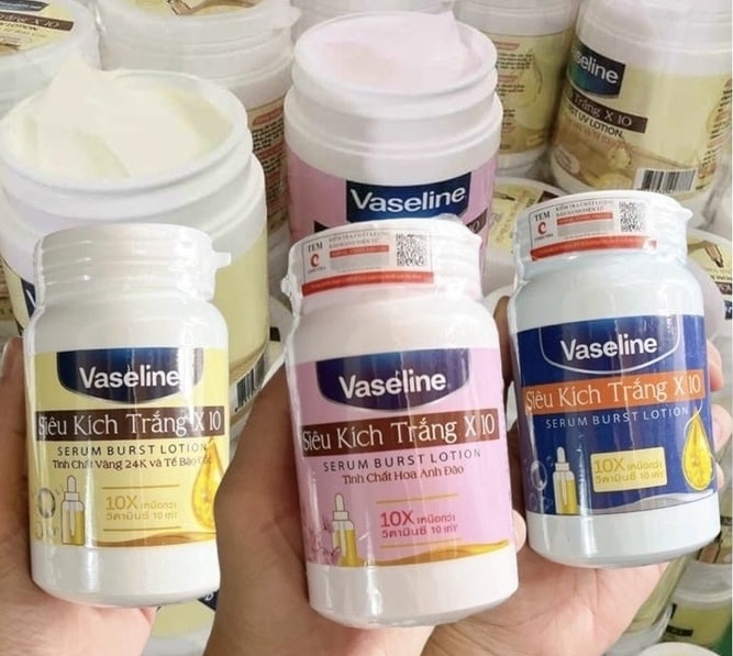  Vaseline Siêu kích trắng X10 - hũ 250g