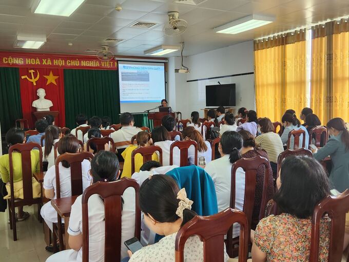 Toàn cảnh lớp tập huấn (ảnh: Đình Thi)