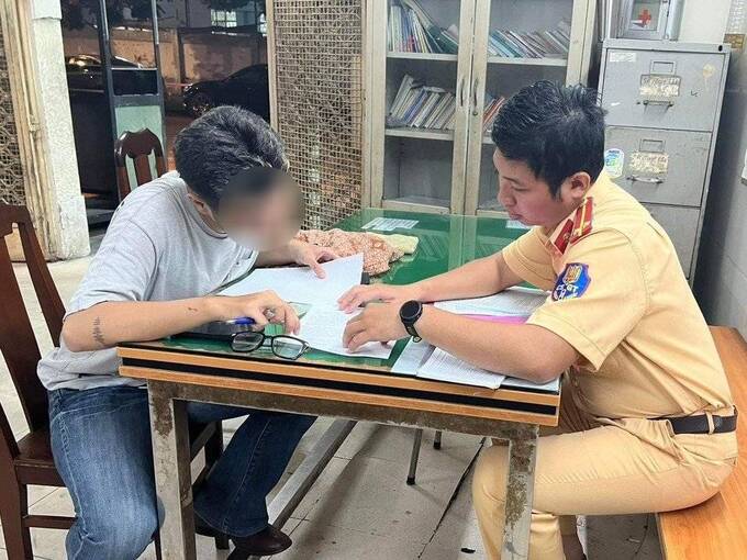 Đội CSGT Bến Thành đã nhanh chóng xác minh, làm rõ vụ việc
