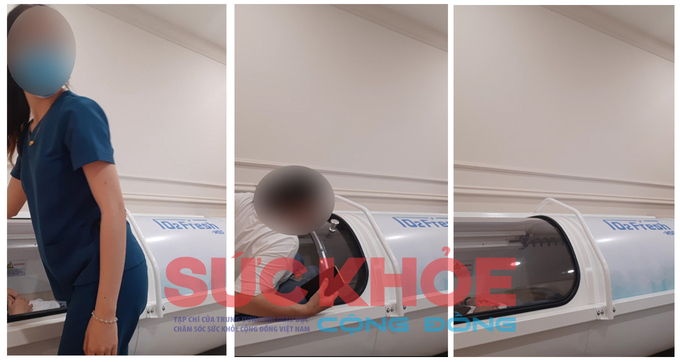 Hình ảnh buồng cung cấp khí CO2 tại Công ty TNHH Thương mại Dịch vụ La Grace mà phóng viên ghi nhận được vào ngày 6/10/2023