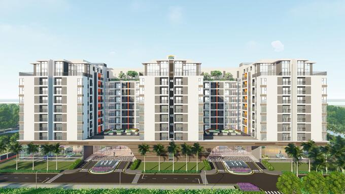 Phối cảnh dự án nhà ở xã hội Thủ Thiêm Green House (TP. Thủ Đức) vừa triển khai xây dựng