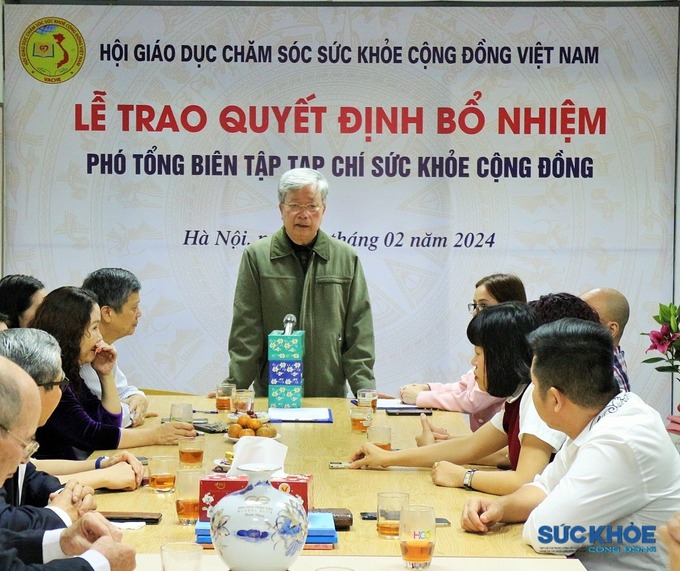 Chủ tịch Hội Nguyễn Hồng Quân phát biểu tại buổi lễ