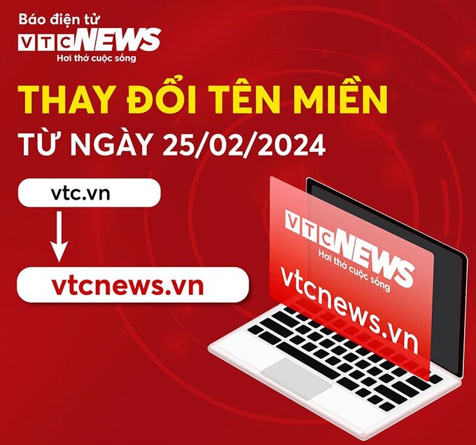 Báo điện tử VTC News đổi tên miền vtc.vn sang vtcnews.vn