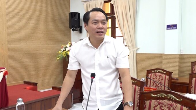Ông Trần Bảo Lâm – Phó Chủ tịch UBND, Trưởng ban HMTN TP. Thủ Dầu Một phát biểu tại hội nghị