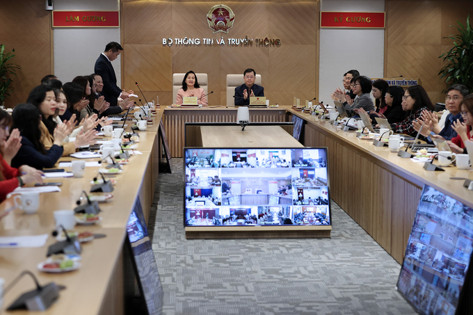 Quang cảnh buổi công bố thể lệ cuộc thi ảnh, video “Việt Nam hạnh phúc – Happy Vietnam 2024” (Ảnh: Kim Oanh)