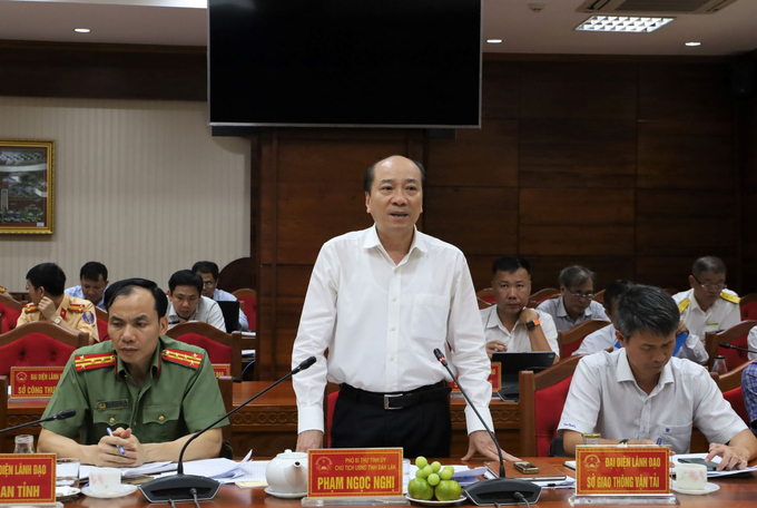 Phó Bí thư Tỉnh ủy, Chủ tịch UBND tỉnh Phạm Ngọc Nghị phát biểu tại buổi làm việc