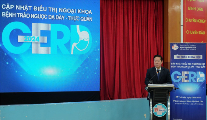 Hội thảo “Cập nhật điều trị ngoại khoa bệnh trào ngược dạ dày - thực quản” (GERD - Gastroesophageal Reflux Disease) với sự tham dự của hơn 200 bác sĩ, chuyên gia y tế từ nhiều bệnh viện, trường đại học y khoa tại TP. HCM và Đại học Irvine