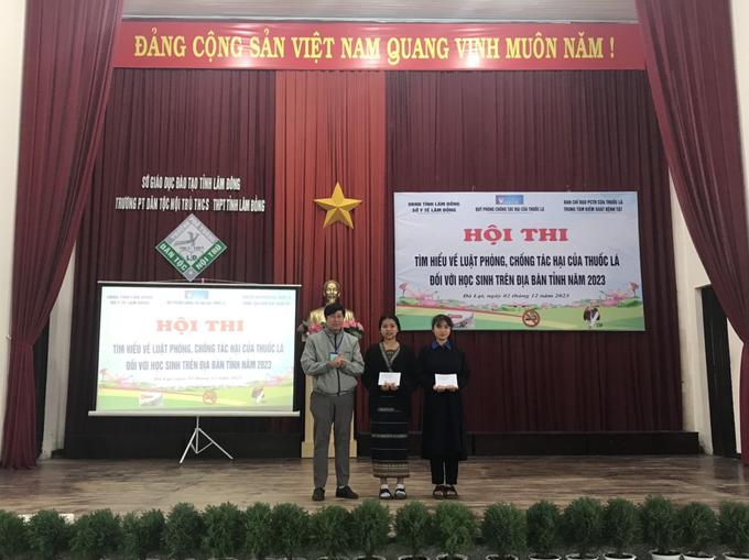 Hội thi tìm hiểu về Luật Phòng chống tác hại thuốc lá cho học sinh trường phổ thông dân tộc nội trú THCS – THPT tại TP. Đà Lạt