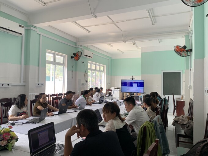 Quang cảnh lớp tập huấn