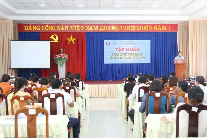 Học viên tham dự lớp tập huấn kỹ năng truyền thông giáo dục sức khoẻ (ảnh: Bảo Trọng)