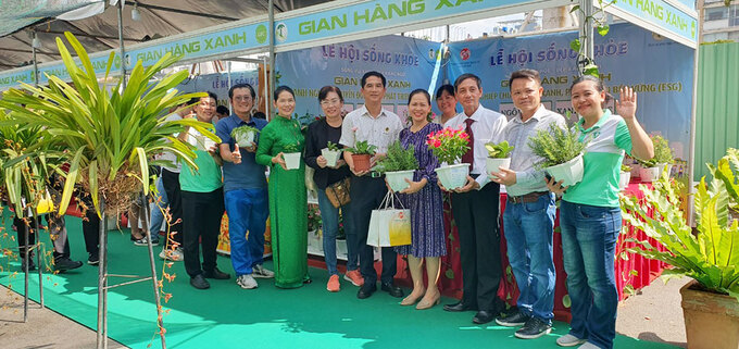 Các doanh nghiệp tham gia gian hàng xanh