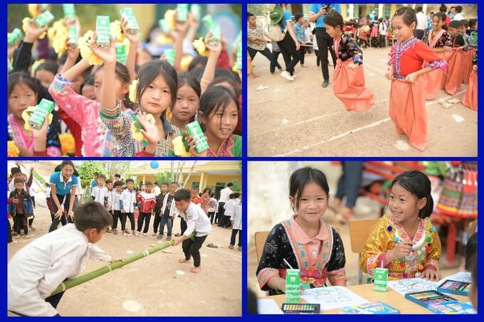 Từ nay mỗi ngày đến lớp, các em nhỏ tại Nậm Vì (Điện Biên) có thêm hộp sữa là “người bạn mới”