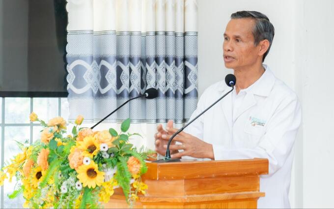 Bác sĩ Chuyên khoa II Nguyễn Văn Hòa - Giám đốc Chuyên môn Phòng khám Đa khoa Phương Nam phát biểu tại chương trình    