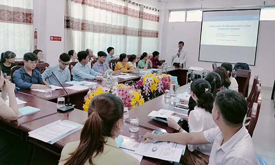 Ông Huỳnh Minh Trúc - Giám đốc Trung tâm Kiểm soát bệnh tật TP. Cần Thơ phát biểu khai mạc