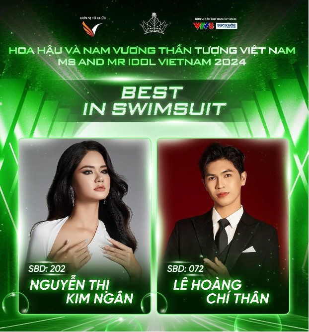 Á hậu Kim Ngân giành giải thưởng Best in Swimsuit - một giải thưởng quan trọng tại các cuộc thi sắc đẹp