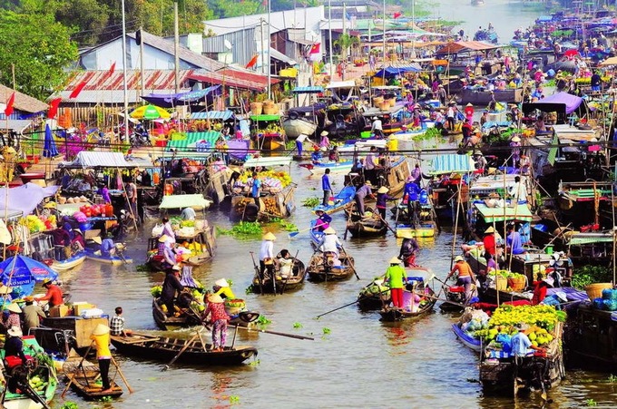 Chợ nổi Cái Răng Cần Thơ 