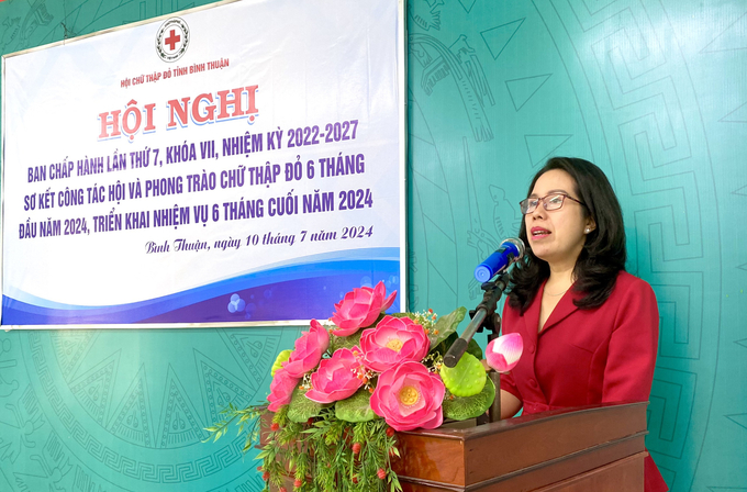 Bà Nguyễn Thị Thanh Nhàn – Chủ tịch Hội Chữ thập đỏ tỉnh Bình Thuận