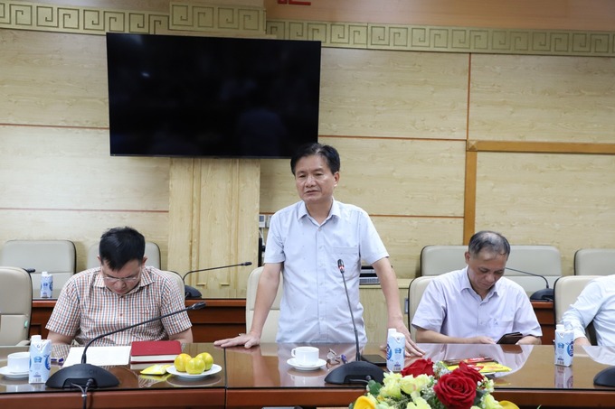 Đồng chí Dương Xuân An, Phó Chánh thanh tra Bộ Y tế phát biểu