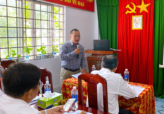 Ông Nguyễn Thành Lập - Trưởng phòng Nghiệp vụ Y, Sở Y tế phát biểu tại hội nghị