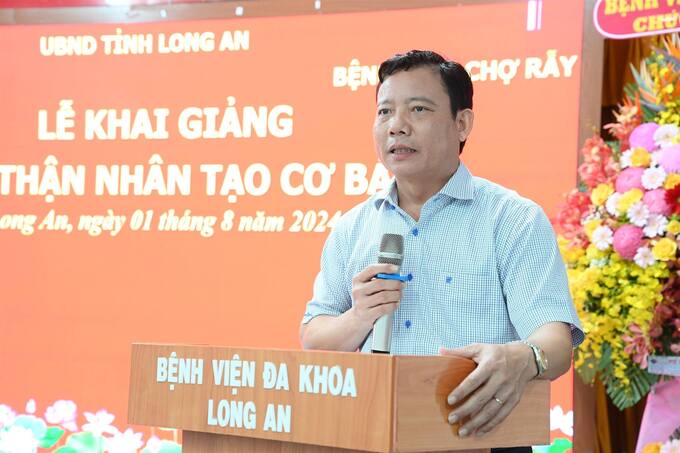 Phó Chủ tịch UBND tỉnh - Phạm Tấn Hòa phát biểu khai mạc tại lễ khai giảng