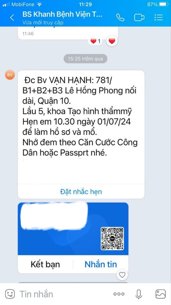 (Quá trình tư vấn và hướng dẫn phẫu thuật của bác sĩ Khanh)