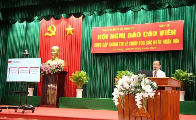 BS.CKII Đoàn Thanh Hùng - Phó Giám đốc Sở Y tế An Giang thông tin về thực trạng đột quỵ tại An Giang