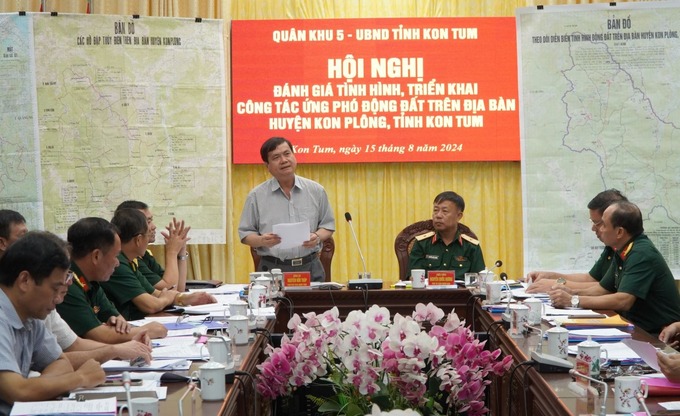 Phó Chủ tịch UBND tỉnh Kon Tum phát biểu tại hội nghị