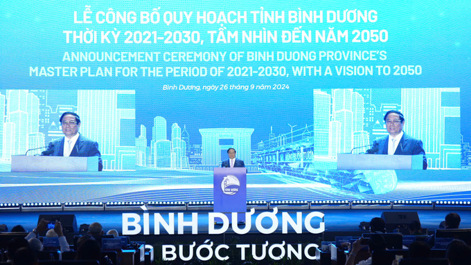 Thủ tướng Phạm Minh Chính đã nhấn mạnh vai trò quan trọng của công tác quy hoạch trong phát triển kinh tế - xã hội tỉnh Bình Dương