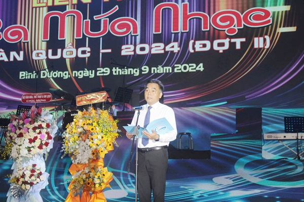 Ông Nguyễn Lộc Hà - Phó Chủ tịch UBND tỉnh Bình Dương phát biểu tại lễ khai mạc
