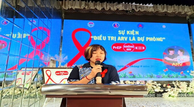 Thạc sĩ Trần Minh Thu đại diện dự án EPIC phát biểu tại sự kiện K=K