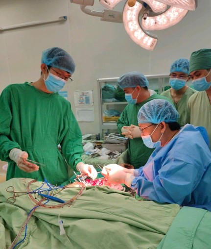 Ê kíp bác sĩ bệnh viện phẫu thuật ghép cánh tay cho bệnh nhân