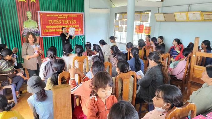 Huyện Đăk G’Long triển khai tuần lễ làm mẹ an toàn