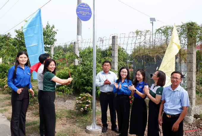 Công trình góp phần mang lại mỹ quan trên tuyến đường giao thông nông thôn